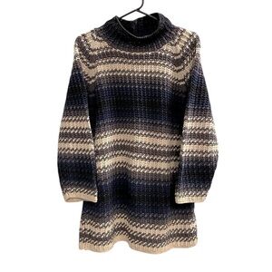 Vintage New York Style Hand Knit Tunic Sweater Size Small